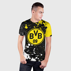 Футболка спортивная мужская Borussia Краска, цвет: 3D-принт — фото 2