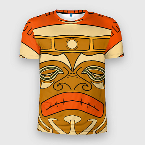 Мужская спорт-футболка Polynesian tiki APATHY / 3D-принт – фото 1
