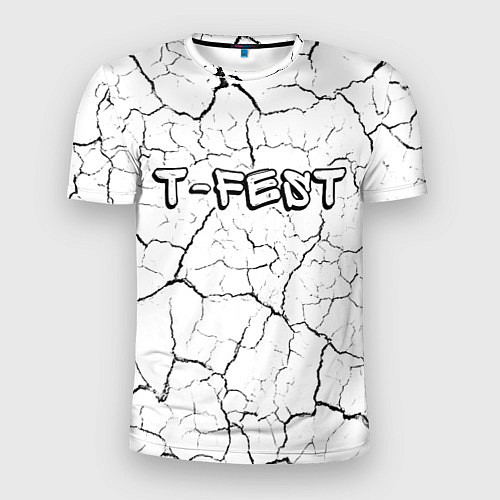 Мужская спорт-футболка Рэпер T-Fest в стиле граффити: символ сверху / 3D-принт – фото 1