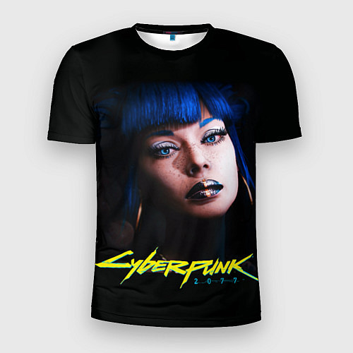 Мужская спорт-футболка Cyberpunk 2077 - Чери Наулин / 3D-принт – фото 1