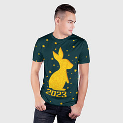 Футболка спортивная мужская Год кролика - 2023, цвет: 3D-принт — фото 2