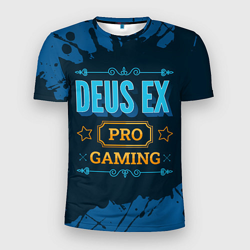 Мужская спорт-футболка Игра Deus Ex: pro gaming / 3D-принт – фото 1