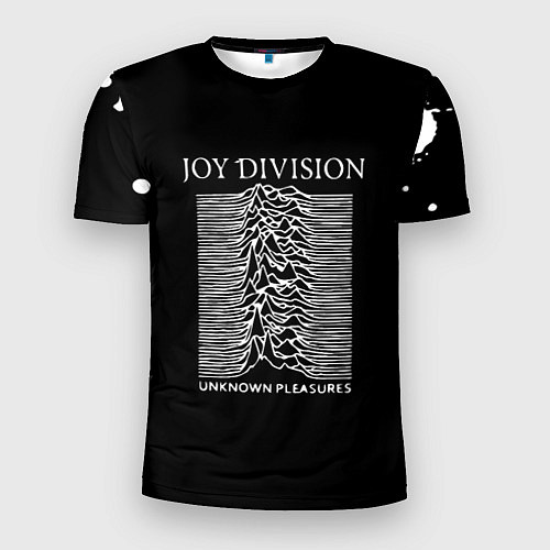 Мужская спорт-футболка Joy Division - unknown pleasures / 3D-принт – фото 1