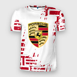 Мужская спорт-футболка Porsche - паттерн