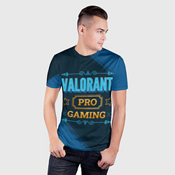 Футболка спортивная мужская Игра Valorant: pro gaming, цвет: 3D-принт — фото 2