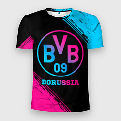 Мужская спорт-футболка Borussia - neon gradient