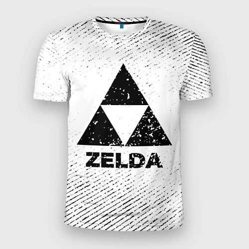 Мужская спорт-футболка Zelda с потертостями на светлом фоне / 3D-принт – фото 1