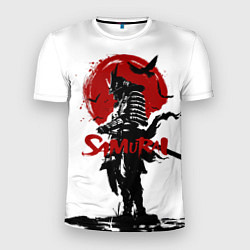Мужская спорт-футболка Самурай и Красное Солнце