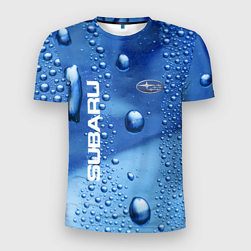 Мужская спорт-футболка Subaru - капли / 3D-принт – фото 1