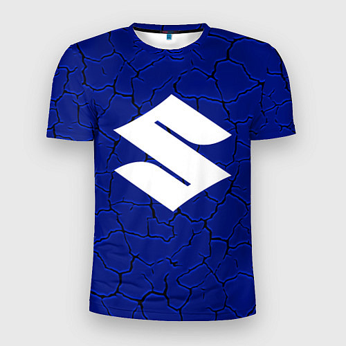 Мужская спорт-футболка Suzuki - трещины / 3D-принт – фото 1