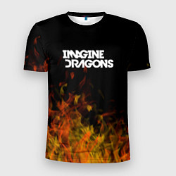 Мужская спорт-футболка Imagine Dragons - пламя
