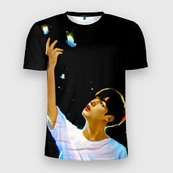 Мужская спорт-футболка BTS Kim Yohan Butterfly