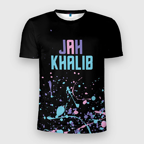 Мужская спорт-футболка Jah Khalib - краска / 3D-принт – фото 1