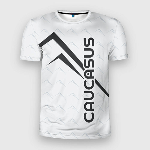 Мужская спорт-футболка Caucasus Mountains надпись Кавказ на английском с / 3D-принт – фото 1