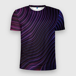 Мужская спорт-футболка Волнистый металлик