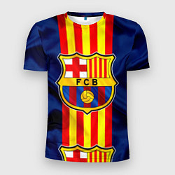 Футболка спортивная мужская Фк Барселона Лого, цвет: 3D-принт