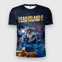 Мужская спорт-футболка Dead island 2 герой в ночи