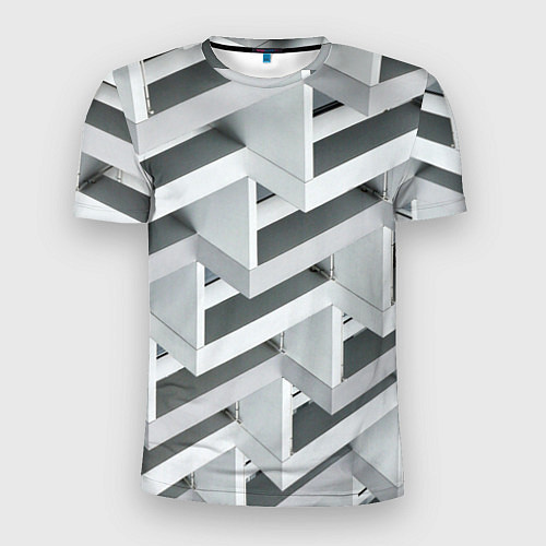Мужская спорт-футболка Огромное множество блоков - Броня / 3D-принт – фото 1