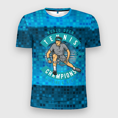 Мужская спорт-футболка Чемпионат по теннису / 3D-принт – фото 1