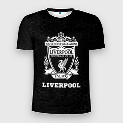 Футболка спортивная мужская Liverpool sport на темном фоне, цвет: 3D-принт