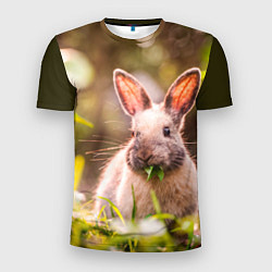 Мужская спорт-футболка Милый кролик