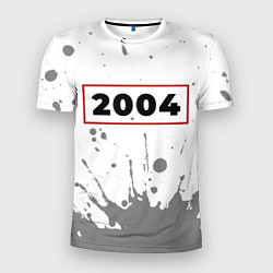 Футболка спортивная мужская 2004 - в красной рамке на светлом, цвет: 3D-принт