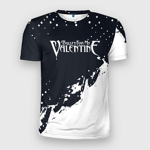 Мужская спорт-футболка Bullet For My Valentine краска / 3D-принт – фото 1