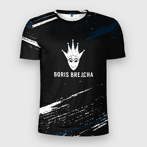 Мужская спорт-футболка Boris Brejcha в маске краска / 3D-принт – фото 1