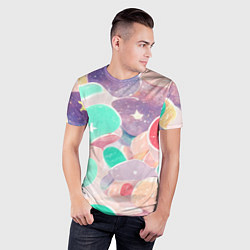 Футболка спортивная мужская Яркие сказочные узоры, цвет: 3D-принт — фото 2