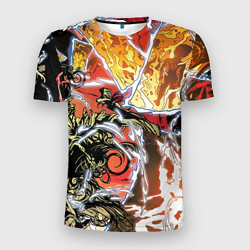 Мужская спорт-футболка Граффити - комикс / 3D-принт – фото 1