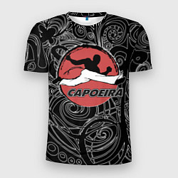 Мужская спорт-футболка Capoeira fighter jump