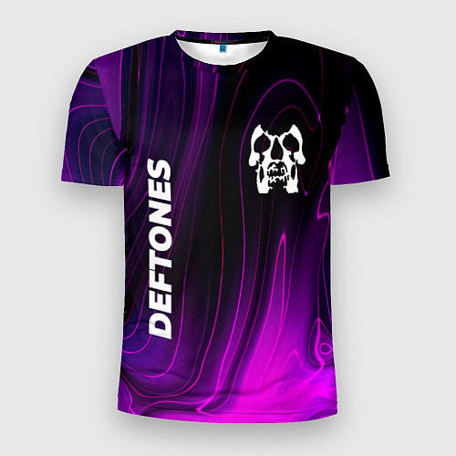 Мужская спорт-футболка Deftones violet plasma / 3D-принт – фото 1