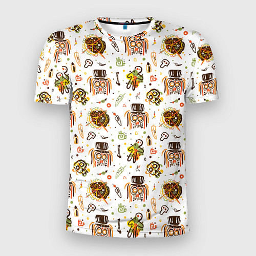 Мужская спорт-футболка Череп с волосами / 3D-принт – фото 1