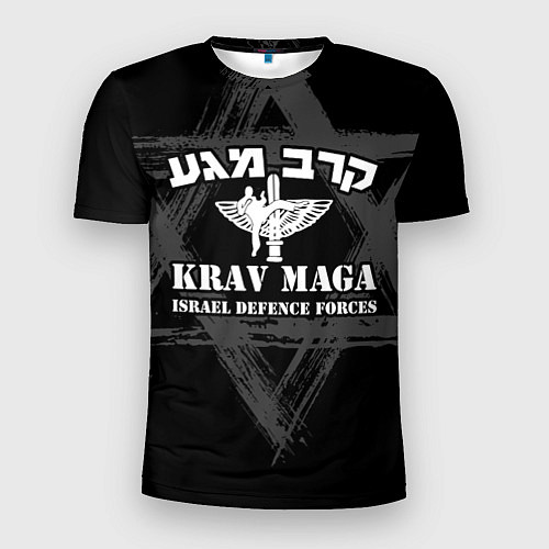 Мужская спорт-футболка Krav-maga emblem / 3D-принт – фото 1