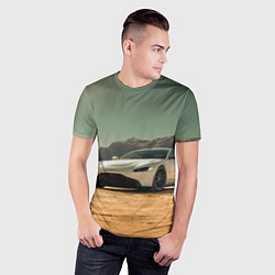 Футболка спортивная мужская Спорткар в Пустыне, цвет: 3D-принт — фото 2