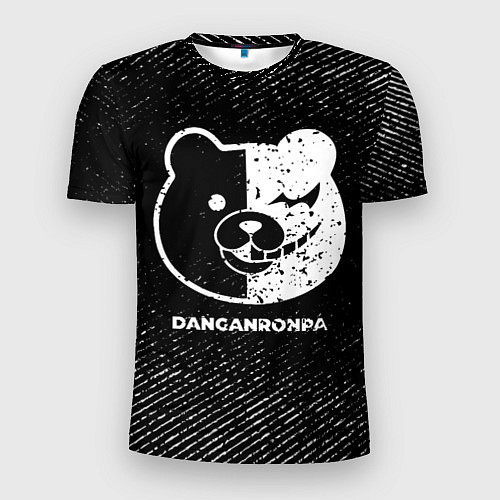 Мужская спорт-футболка Danganronpa с потертостями на темном фоне / 3D-принт – фото 1