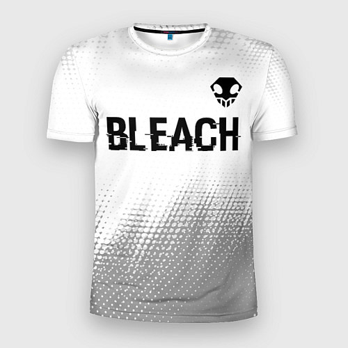 Мужская спорт-футболка Bleach glitch на светлом фоне: символ сверху / 3D-принт – фото 1