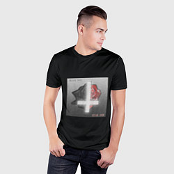 Футболка спортивная мужская Pyrokinesis - Black Roze x Red Roze, цвет: 3D-принт — фото 2