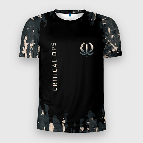 Мужская спорт-футболка Critical ops Камуфляж / 3D-принт – фото 1