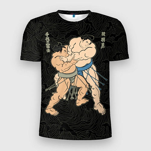 Мужская спорт-футболка Сумо / 3D-принт – фото 1