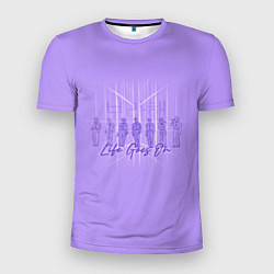 Мужская спорт-футболка BTS live goes on purple