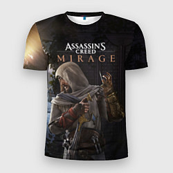 Мужская спорт-футболка Скрытый Басим Assassins creed mirage