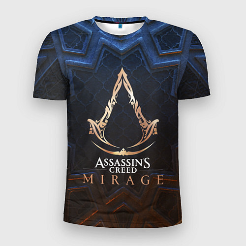 Мужская спорт-футболка Assassins creed mirage logo / 3D-принт – фото 1