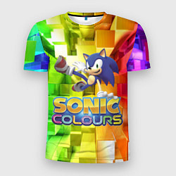 Мужская спорт-футболка Sonic Colours - Hedgehog - Video game