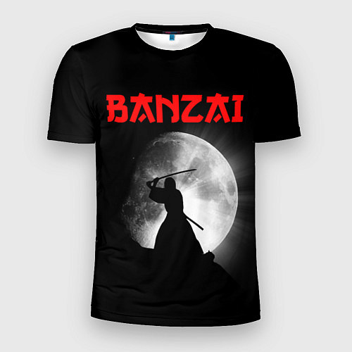 Мужская спорт-футболка Banzai - самурай / 3D-принт – фото 1