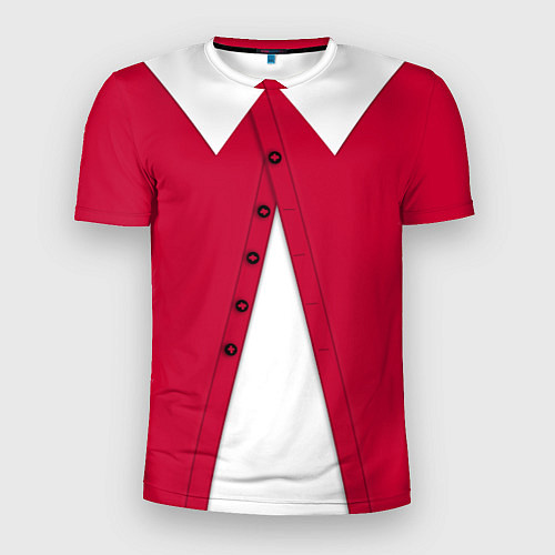 Мужская спорт-футболка Новогодний костюм Буратино Красная курточка / 3D-принт – фото 1
