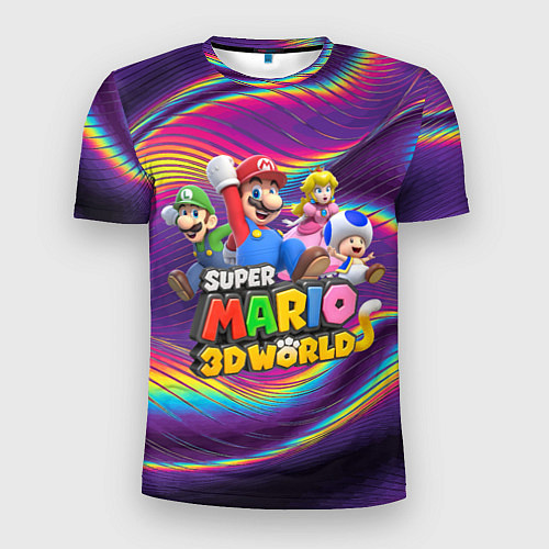 Мужская спорт-футболка Герои Super Mario 3D World - Nintendo / 3D-принт – фото 1
