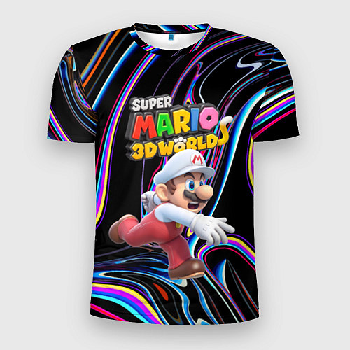 Мужская спорт-футболка Super Mario 3D World - Video game - Nintendo / 3D-принт – фото 1