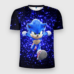 Футболка спортивная мужская Sonic sequins, цвет: 3D-принт