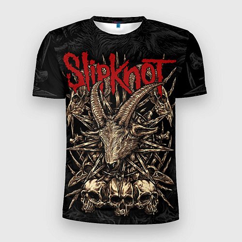 Мужская спорт-футболка Slipknot - goat head / 3D-принт – фото 1